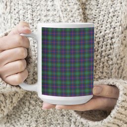ScotsTee Shop Scottish Campbel of Cawdor Modern Tartan Ceramic Mug