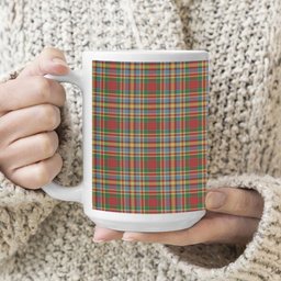 ScotsTee Shop Scottish Chattan Chief of Clan Tartan Ceramic Mug