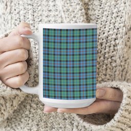 ScotsTee Shop Scottish Campbel of Cawdor Ancient Tartan Ceramic Mug