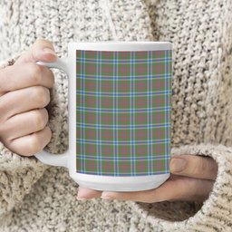 ScotsTee Shop Scottish Currie of Arran Modern Clan Tartan Ceramic Mug