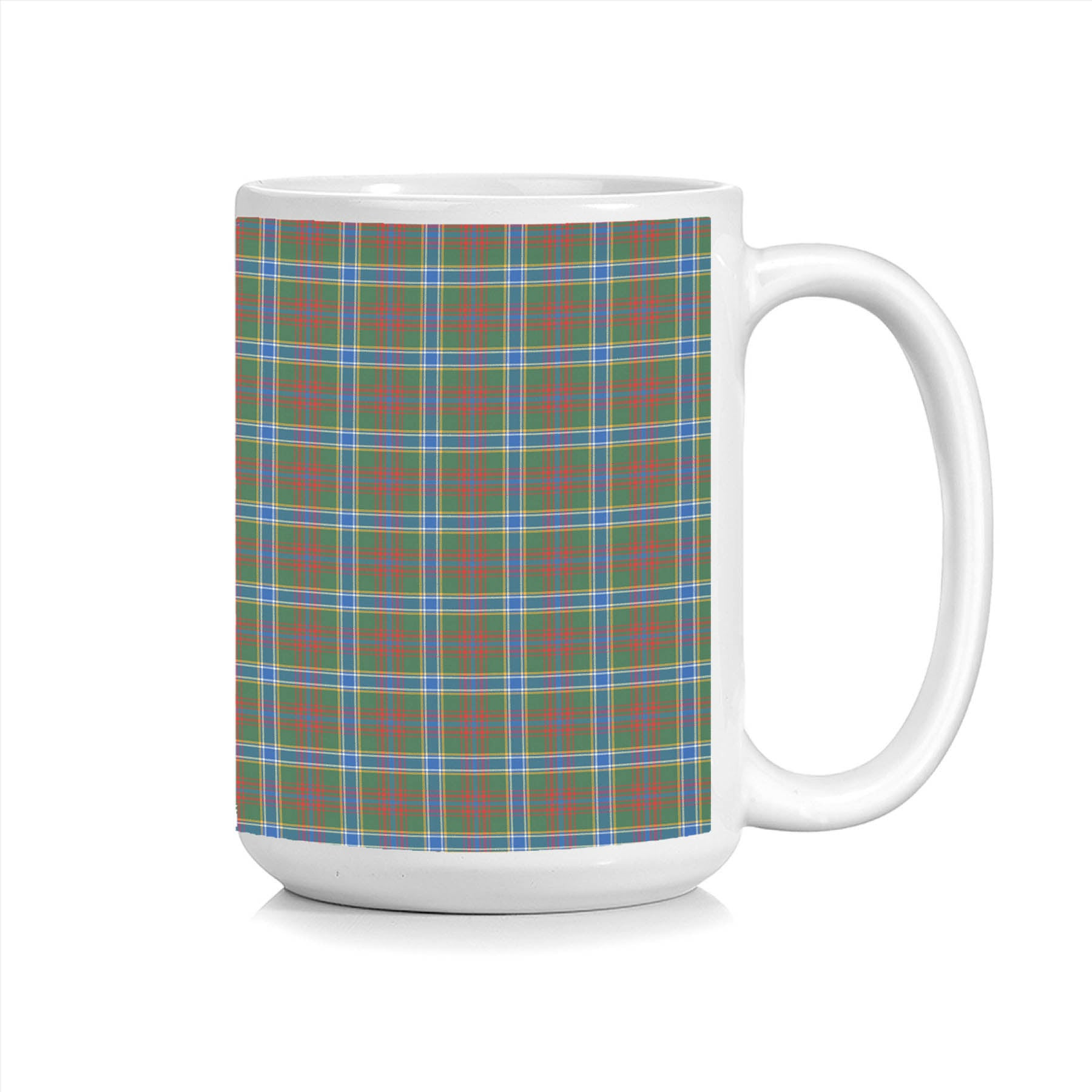 ScotsTee Shop Scottish Currie of Arran Modern Clan Tartan Ceramic Mug
