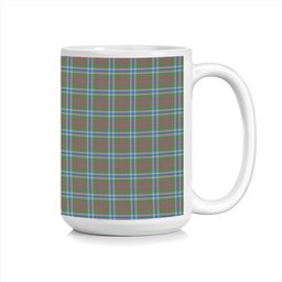 ScotsTee Shop Scottish Currie of Arran Modern Clan Tartan Ceramic Mug