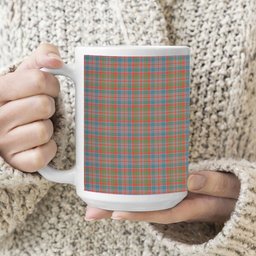 ScotsTee Shop Scottish Donald of Boisdale Ancient Tartan Ceramic Mug