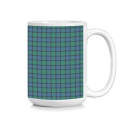 ScotsTee Shop Scottish Flower Of Scotland Tartan Ceramic Mug