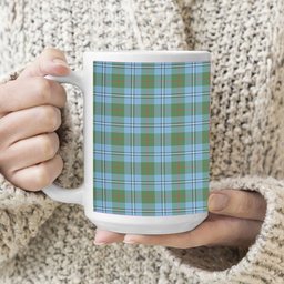 ScotsTee Shop Scottish Irvine of Glentulchan Modern Tartan Ceramic Mug