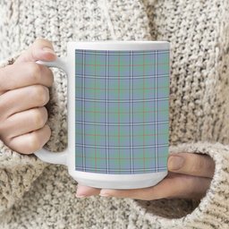 ScotsTee Shop Scottish Irvine of Glentulchan Ancient Tartan Ceramic Mug