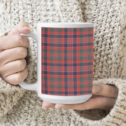 ScotsTee Shop Scottish McDonald of Boisdale Modern Tartan Ceramic Mug