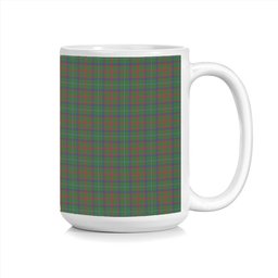ScotsTee Shop Scottish Shaw of Tordarroch Green Hunting Tartan Ceramic Mug