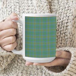ScotsTee Shop Scottish Hunter of Hunterston Ancient Tartan Ceramic Mug
