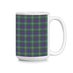 ScotsTee Shop Scottish MacDonald of the Isles Hunting Modern Tartan Ceramic Mug