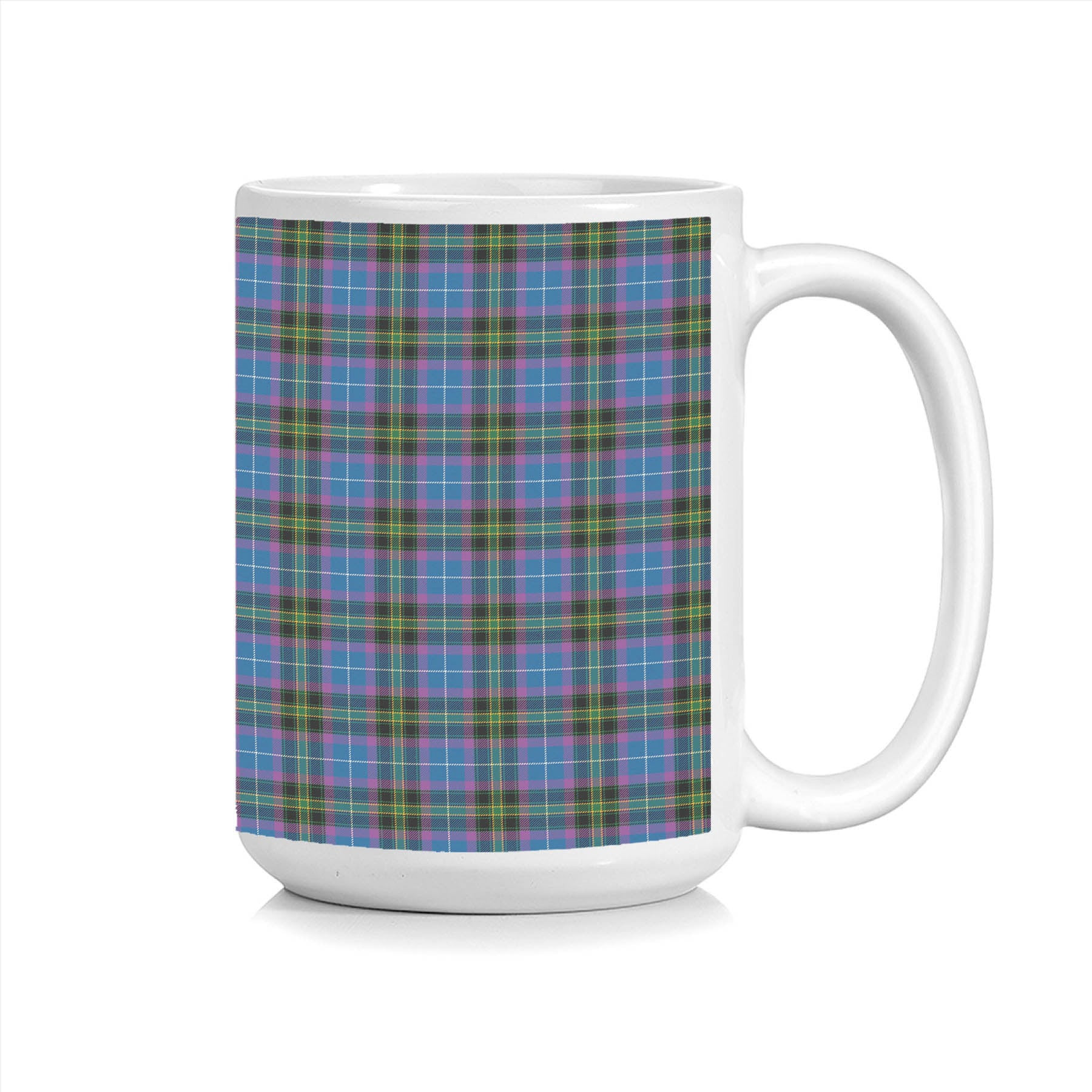 ScotsTee Shop Scottish Lang of Sherbrooke Ancient Clan Tartan Ceramic Mug