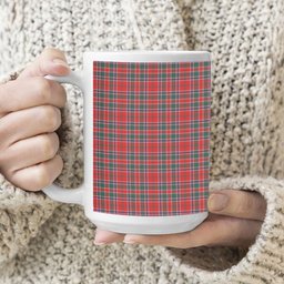 ScotsTee Shop Scottish McDonald of Lochmaddy Modern Tartan Ceramic Mug