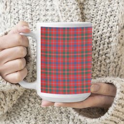 ScotsTee Shop Scottish McDonald of Glenaladale Modern Tartan Ceramic Mug