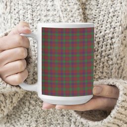 ScotsTee Shop Scottish MacDonald of Glengarry Full Dress Tartan Ceramic Mug