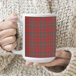 ScotsTee Shop Scottish Stewart of Galloway VS Tartan Ceramic Mug