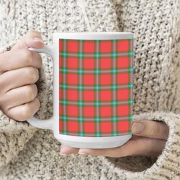 ScotsTee Shop Scottish MacLaine of Loch Buie Tartan Ceramic Mug