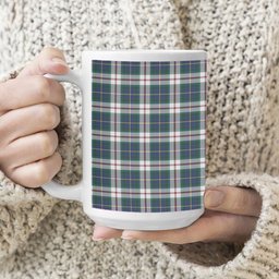 ScotsTee Shop Scottish MacLeod Of Californian Modern Tartan Ceramic Mug
