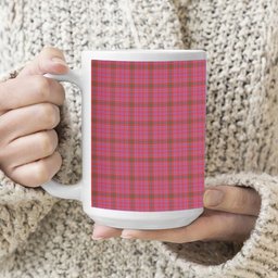 ScotsTee Shop Scottish Lumsden of Clova Modern Tartan Ceramic Mug