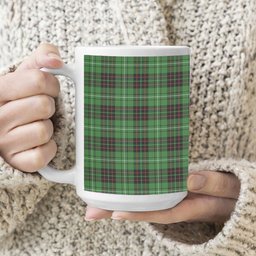 ScotsTee Shop Scottish McAuley of Lewis Ancient Tartan Ceramic Mug