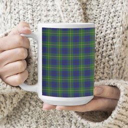 ScotsTee Shop Scottish Johnston of Caskieben Modern Tartan Ceramic Mug