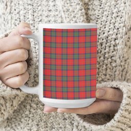 ScotsTee Shop Scottish McPherson of Cluny Modern Tartan Ceramic Mug