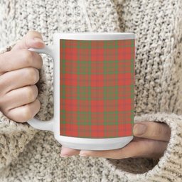 ScotsTee Shop Scottish MacAlister of Glenbarr Ancient Tartan Ceramic Mug