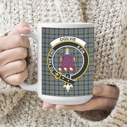 ScosTee Shop Scottish Ogilvie of Inverarity – VS 1 Crest Tartan Ceramic Mug