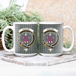 ScosTee Shop Scottish Ogilvie of Inverarity – VS 1 Crest Tartan Ceramic Mug