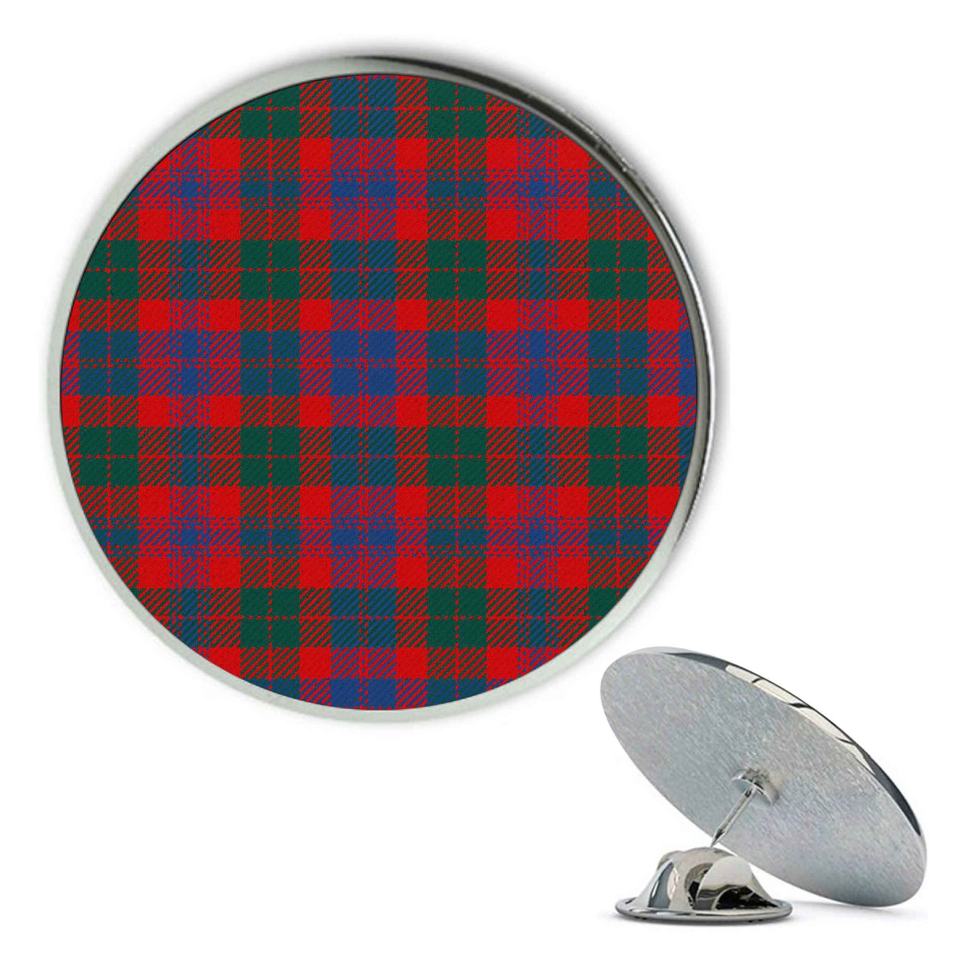 ScotsTee Shop Scottish Black Watch Pipe Band Modern Metal Tartan Lapel Pin (5 pieces)