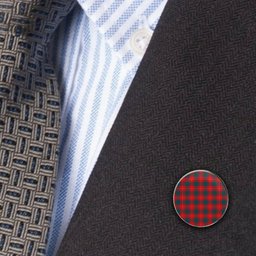 ScotsTee Shop Scottish Chisholm Modern Metal Tartan Lapel Pin (5 pieces)