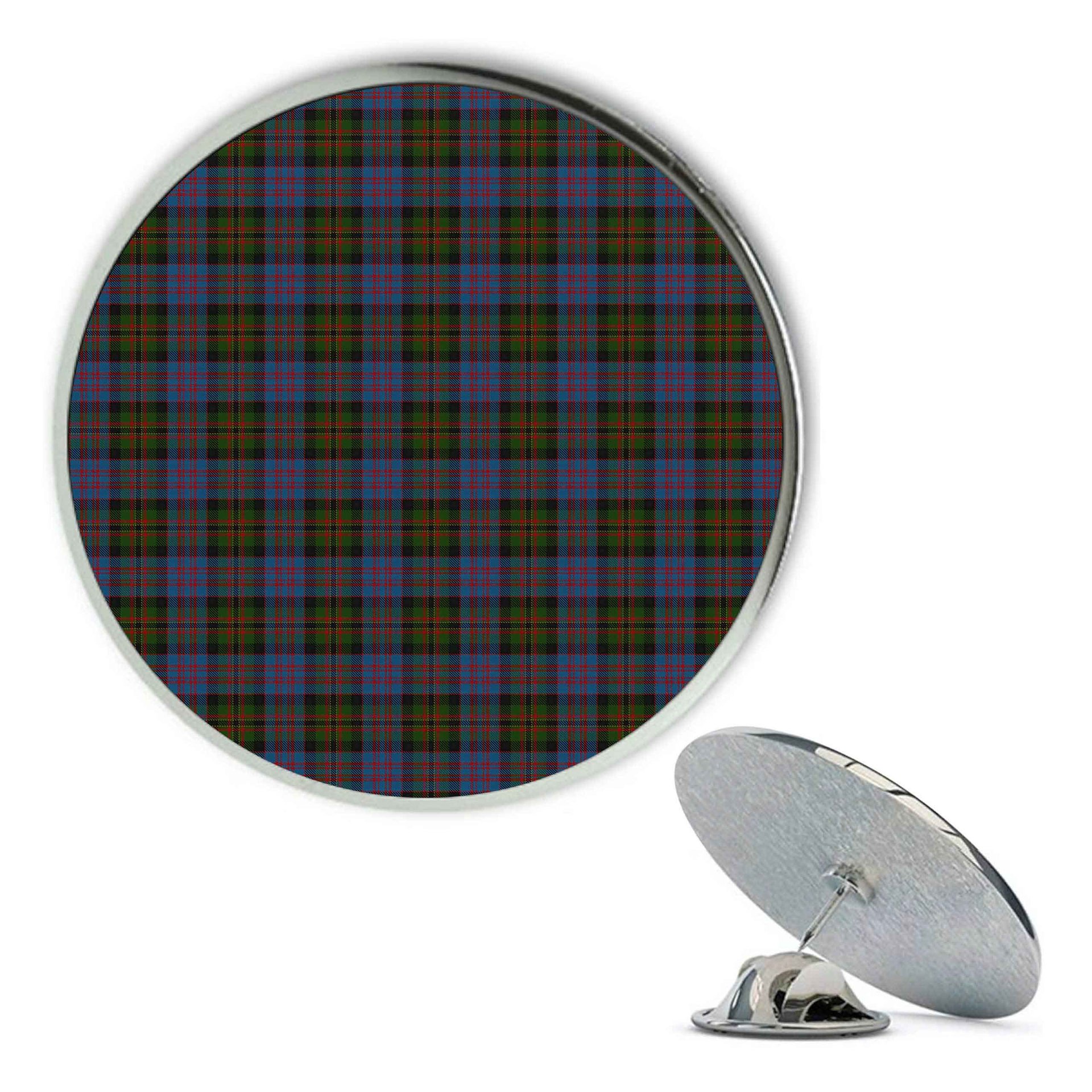 ScotsTee Shop Scottish Bowie Black Metal Tartan Lapel Pin (5 pieces)