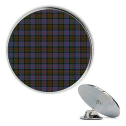 ScotsTee Shop Scottish Bowie Black Metal Tartan Lapel Pin (5 pieces)