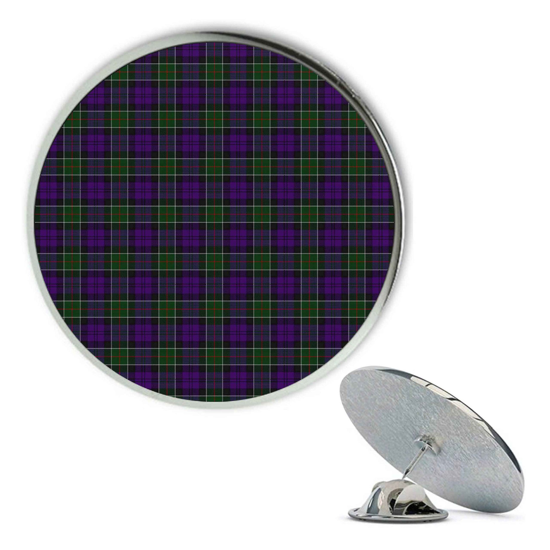ScotsTee Shop Scottish Colquhoun 3 Metal Tartan Lapel Pin (5 pieces)