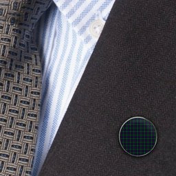 ScotsTee Shop Scottish Campbel of Cawdor Modern Metal Tartan Lapel Pin (5 pieces)