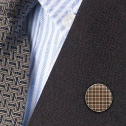 ScotsTee Shop Scottish Carnegie Dress Ancient Metal Tartan Lapel Pin (5 pieces)