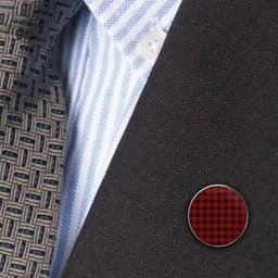 ScotsTee Shop Scottish Campbell of Armaddie Metal Tartan Lapel Pin (5 pieces)