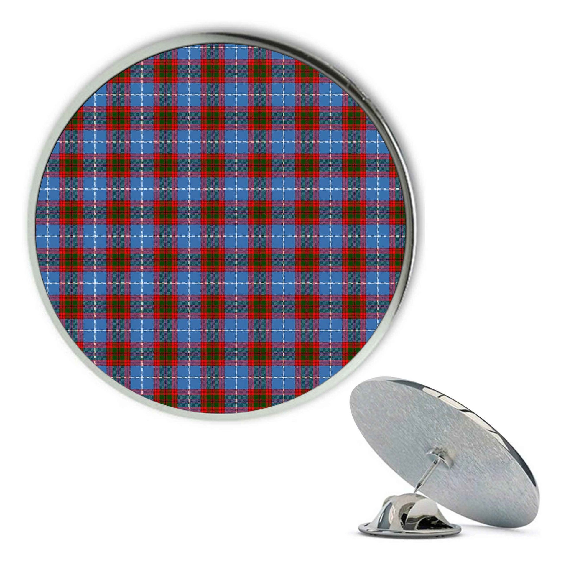 ScotsTee Shop Scottish Dalmahoy Metal Tartan Lapel Pin (5 pieces)