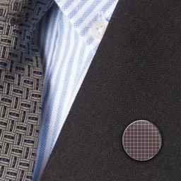 ScotsTee Shop Scottish Dundee Pink Variation Ancient Clan Metal Tartan Lapel Pin (5 pieces)