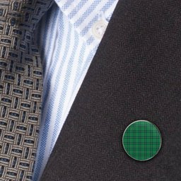 ScotsTee Shop Scottish Galloway Green Modern Metal Tartan Lapel Pin (5 pieces)