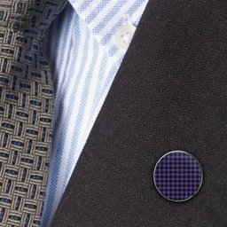 ScotsTee Shop Scottish Dunlop Modern Metal Tartan Lapel Pin (5 pieces)