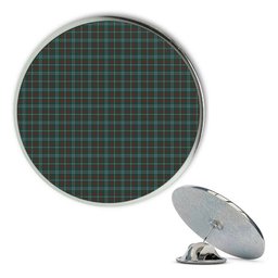 ScotsTee Shop Scottish Dundee Green Metal Tartan Lapel Pin (5 pieces)
