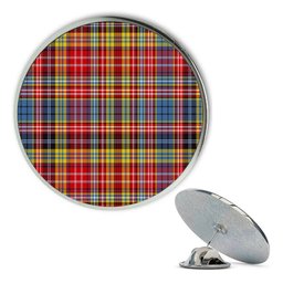 ScotsTee Shop Scottish Drummond of Strathallan Modern Metal Tartan Lapel Pin (5 pieces)