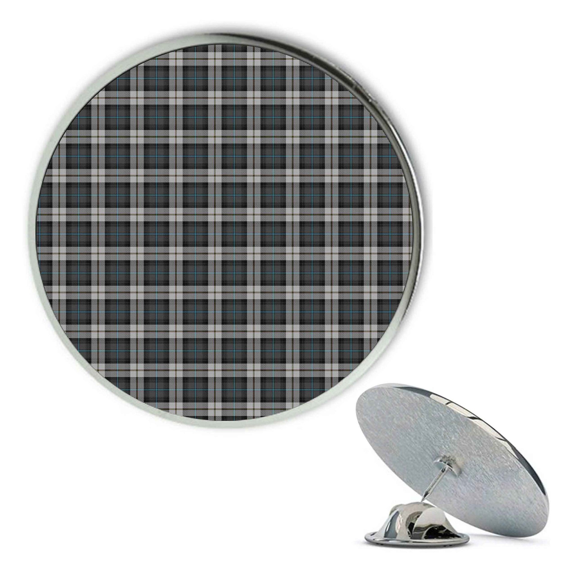 ScotsTee Shop Scottish McCandlish Arisaid Grey Metal Tartan Lapel Pin (5 pieces)