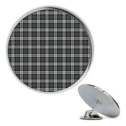 ScotsTee Shop Scottish McCandlish Arisaid Grey Metal Tartan Lapel Pin (5 pieces)