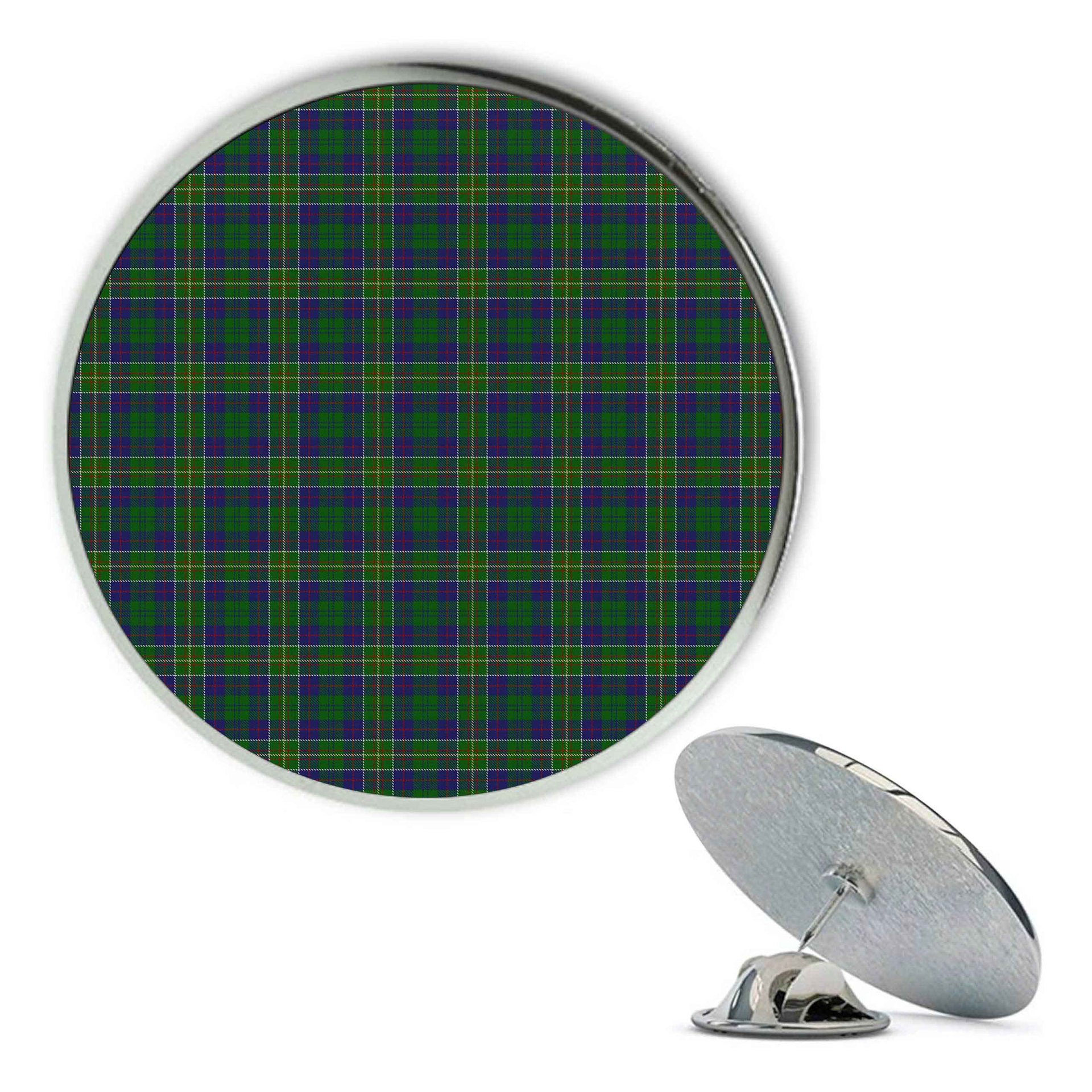 ScotsTee Shop Scottish Hunter of Hunterston Metal Tartan Lapel Pin (5 pieces)