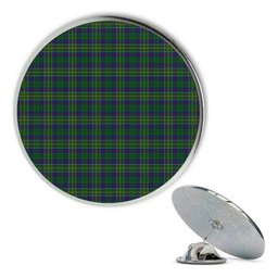 ScotsTee Shop Scottish Hunter of Hunterston Metal Tartan Lapel Pin (5 pieces)