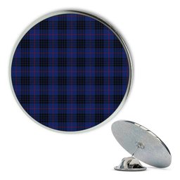 ScotsTee Shop Scottish McCoy Blue Metal Tartan Lapel Pin (5 pieces)