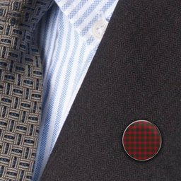 ScotsTee Shop Scottish MacQuarrie 4 Metal Tartan Lapel Pin (5 pieces)