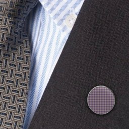 ScotsTee Shop Scottish Harris Lilac Metal Tartan Lapel Pin (5 pieces)