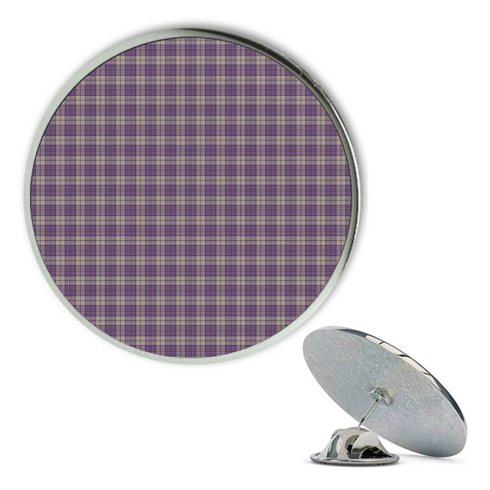 ScotsTee Shop Scottish Harris Lilac Metal Tartan Lapel Pin (5 pieces)